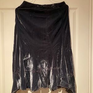 Vintage grey velour skirt
